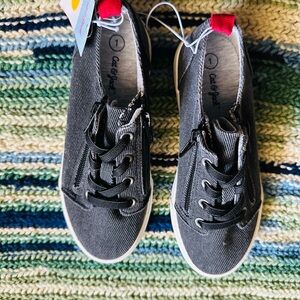 Cat & Jack Black Sneakers Versatile Lace-Up Design